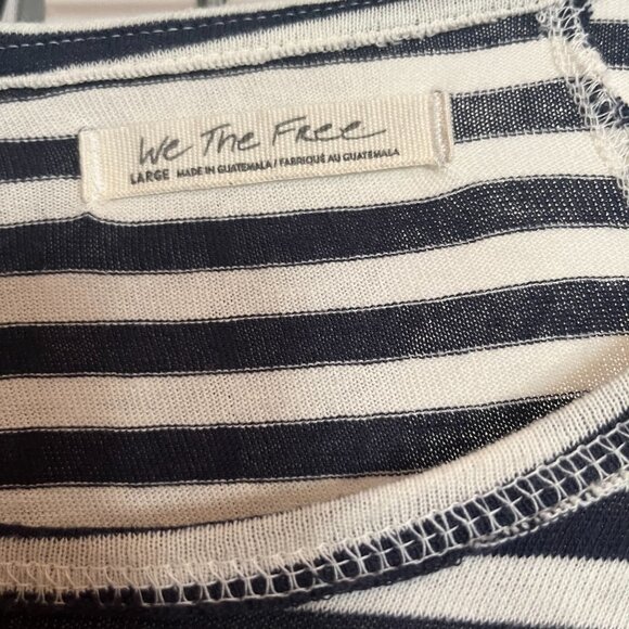 Free People - We The Free Womens Striped 100% Cotton Pullover Top- Large - Picture 4 of 5